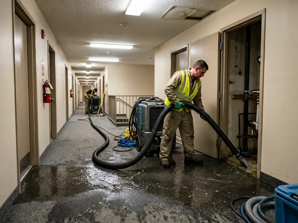 multi-unit-apartment-hallway-f-005 — frequently asked questions, Emergency Burst Pipe Water Extraction & Removal in Port Ric…